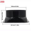 ABS Ventilation Pipe Joint Black Vent Pipe Adapter Wall Flange Connector  Ventilation Pipe