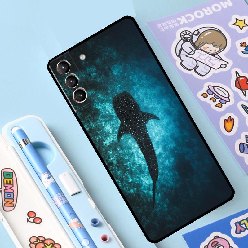 Ocean Whale Shark Animal Case For Samsung Galaxy S23 S22 S21 Ultra S20 FE S9 S10 Note 10 Plus Note 20 Ultra Full Cover