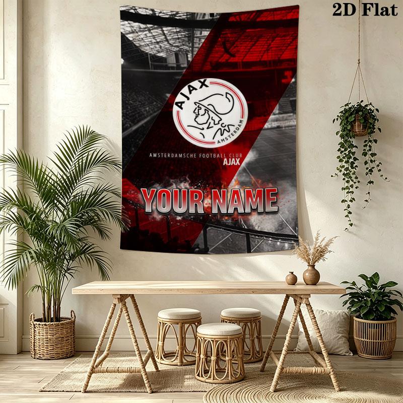 Afc Ajax Wall Hanging Printed Fabric Blanket Decorative Tapestries for Bedroom Living Room Home Decor