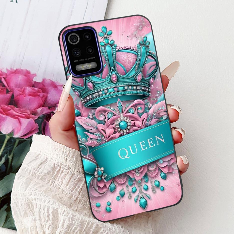 For LG K52 K62 2020 Case LM-K520 LM-K525 Stylish Love Heart Painted Cover Soft TPU Phone Case For LG K62 K 52 LGK52 LGK62 Fundas
