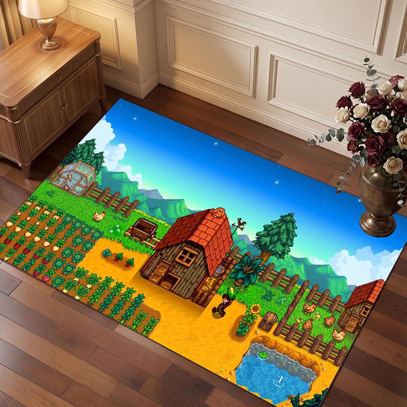 Stardew Valley Rug Soft Thick Non Slip Floor Carpet for Bedroom Living Room Home Decor