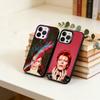 D-David-Singer B-Bowies   Phone Case For iPhone 17,16,15,14,13,12,11 Plus,Pro Max,XS,Colored Silver Plated Inside Cover