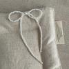 1Pairs Hollow Out Long Drop Earrings Bowknot Ear Stud Elegant Tassel Earrings