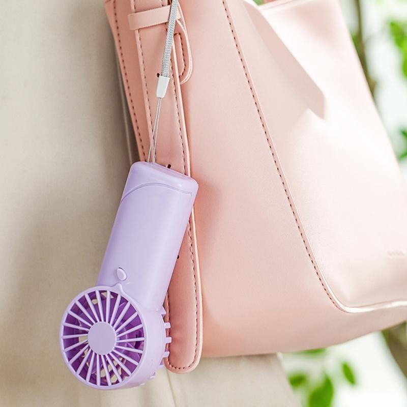 AM3 Battery Operated Powerful Handheld Fan Portable Small Lightweight Makeup Fan for Girl Women Indoor Outdoor