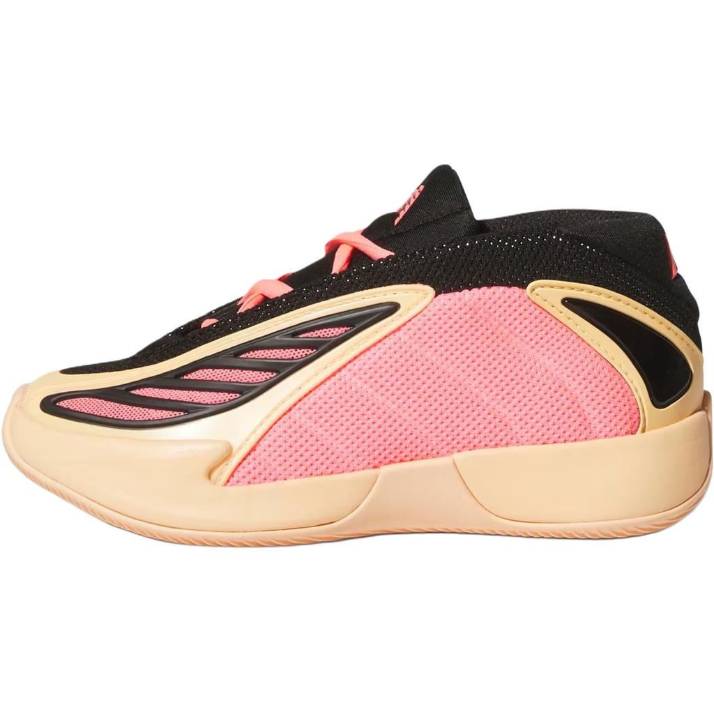 Adidas AE2 With Love Comfortable Durable Non-Slip Wear-Resistant Low-Top Kids Basketball Shoes Kids Basketball Shoes Orange Black JS3501