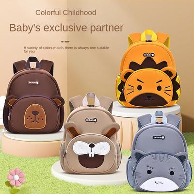 Children's Backpack Cartoon Animal Backpack Suitable For Children Aged 1-6 Waterproof and Breathable Soft Shoulder Strap