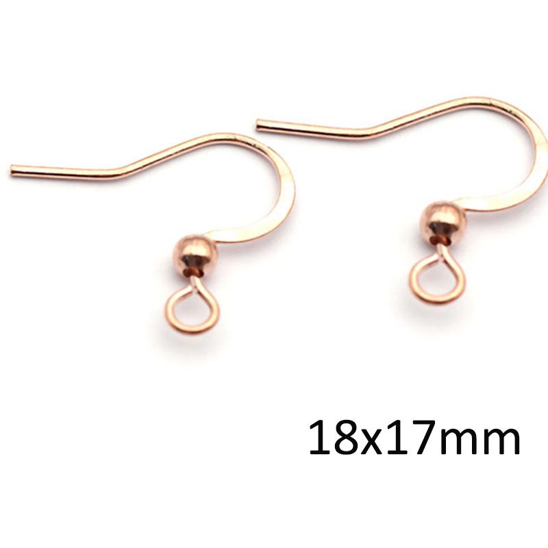 50pcs Stainless Steel Earwire Earrings Hooks Base for Earrings Ear Jewelry Making DIY Findings Accessories Wholesale Supplies