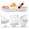 White Printed EVA Clogs for Women Men Lightweight Flexible Slip On Casual Footwear Soft Sole Summer Sandals Daily Comfort