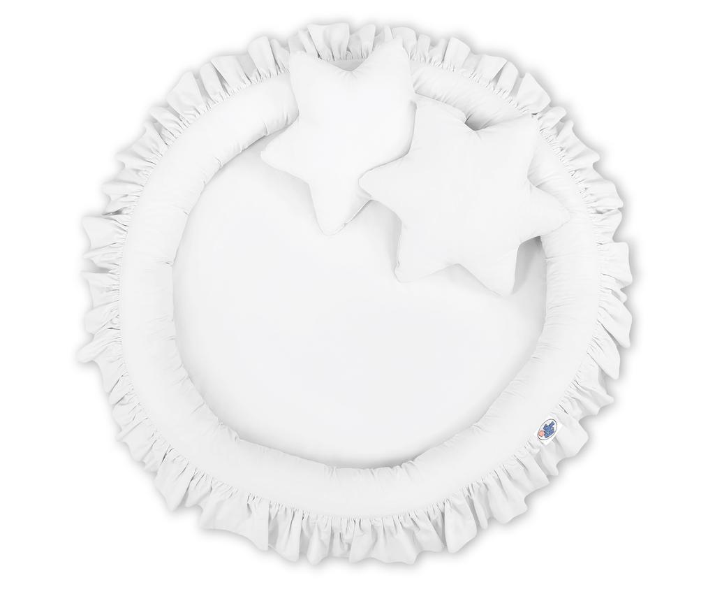 Nest with frill - white