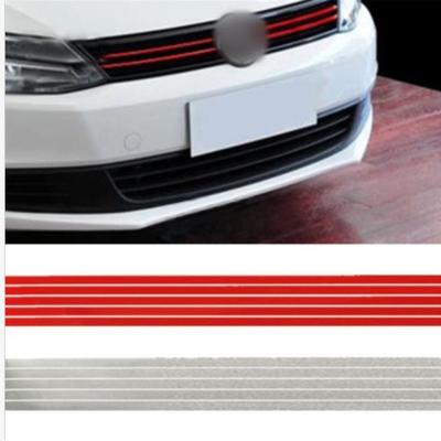 Červená samolepka na mřížku mřížky přední kapoty pro VW Volkswagen Golf 6 7 Tiguan