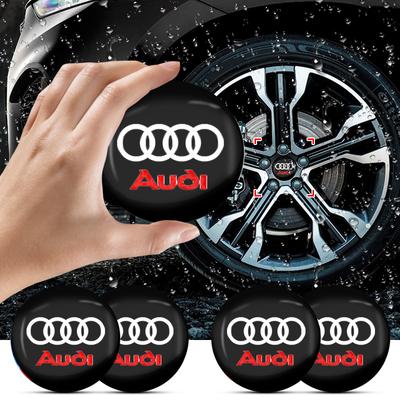 For 11z A3For 11z Q7 A8L Q8 S4 S5 S6 S7 R8 RS6 Q2L TT A3 A5 A4L A4 Car Styling 56mm Car Wheel Center Hub Cap Emblem Decal Wheel Sticker