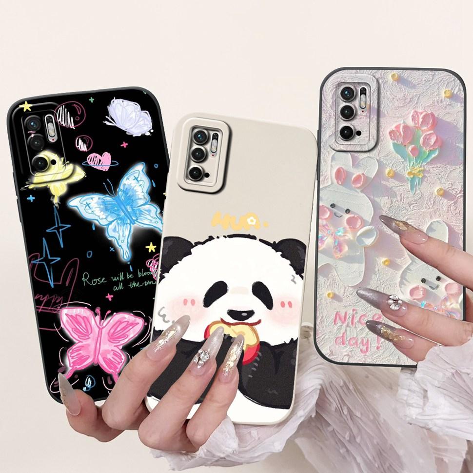 For Xiaomi Redmi Note 10 5G Case 6.5" Colorful Flowers Cartoon Painted Cover Soft Phone Case For Redmi Note 10 Note10 5G Bumper