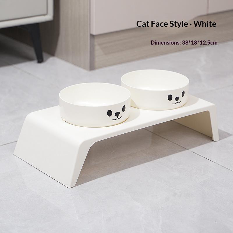 Elevated Pet Feeder Raised Stand With Double Stainless Steel Food Water Bowls For Small Medium Large Dogs Cats