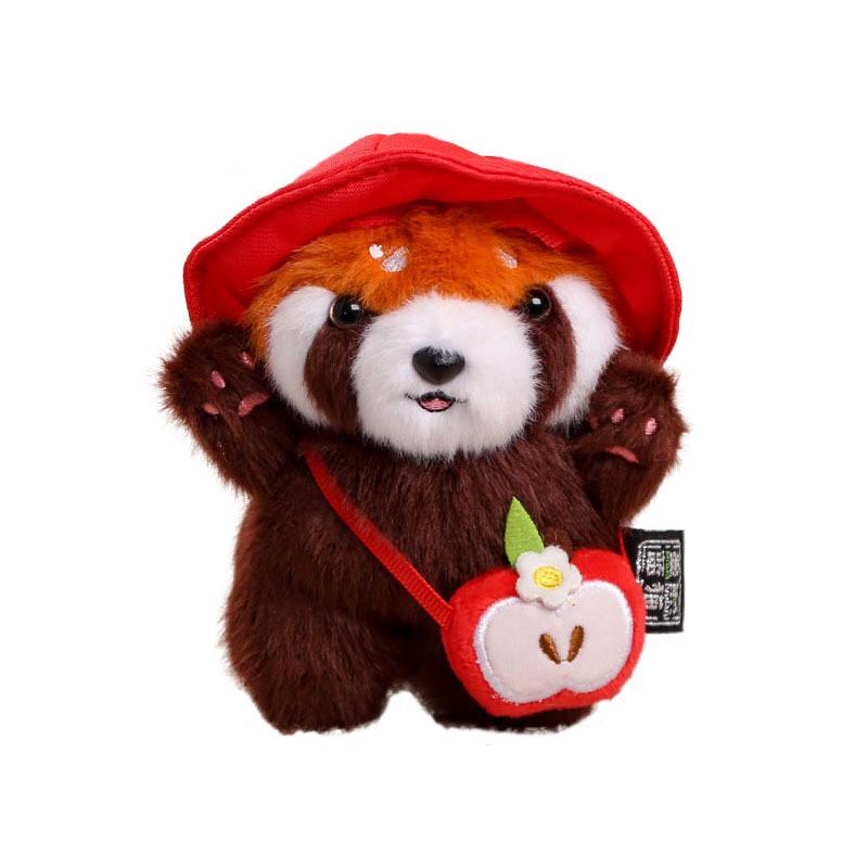Portachiavi Peluche Animale con Tessuto a Pelo Corto per Regalo e Accessori da Viaggio