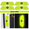 HGWE4 Car Wheel Eyebrow Stickers Reflective Protective Stickers Night Anti-collision Strip For Skoda S Kodiaq Octavia 2 3 Yeti Karoq