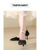 HO French Pearl Strap High Heels Women's Summer Style Pointed Fine Heels Fairy Style Sandals Single Shoes 2026