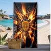 Hull City Football Print Beach Towel, Large Soft Quick Dry Towel for Beach Camping Swimming
