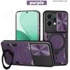 Slide Lens Armor Funda for OPPO Reno14 Pro Case for OPPO Reno 14 Pro Reno14 F Case Magnetic Ring Stand Holder Cover