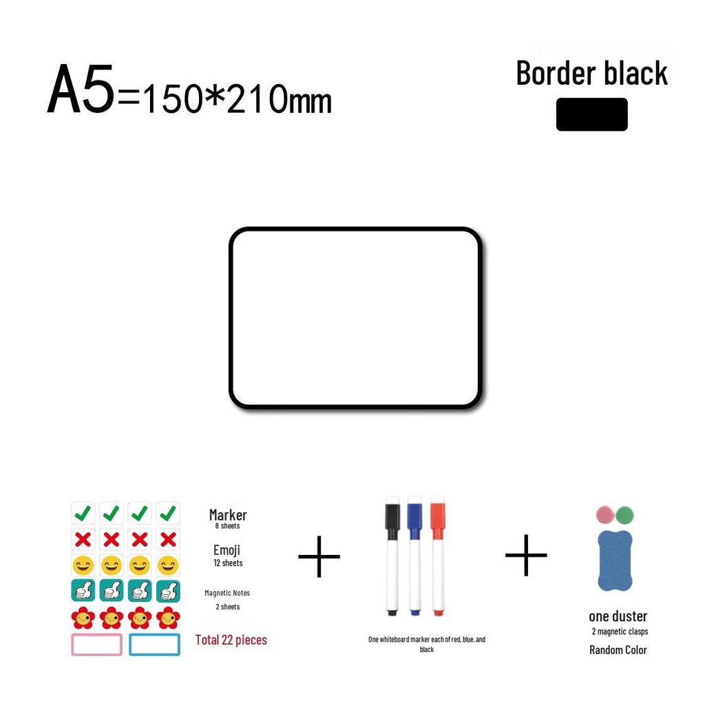 Double-Sided Magnetic Erasable Whiteboard for Office, Home, or Teaching