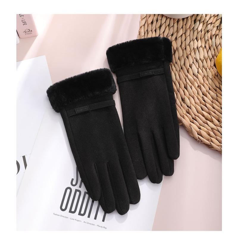 

Бархатные перчатки для женщин, уличные, непродуваемые и утолщенные, большие резинки для волос, сенсорные, Mi Velvet, зимние, ветрозащитные и теплые перчатки average size