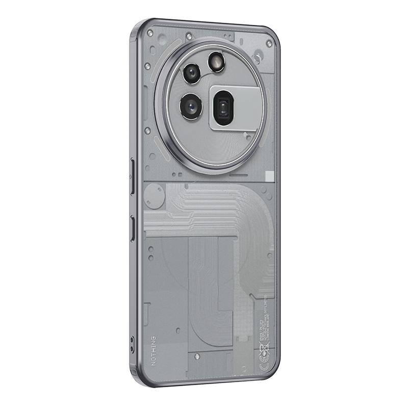 Translucent Shockproof Case For Nothing Phone 3A Pro 6.67 inches TPU Matte Frame Magnetic Wireless Charging Plastic Back Cover