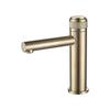 Brushed Gold Bathroom Basin Faucet Brass Push-Button Switch Deck mounting Faucet Single Hole Hot And Cold Basin Tap Black/Gray