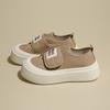 Fashion CRLAYDK Classic Canvas Tennis Shoes for Women Low Top Casual Platform Sneakers Ladies Hook&Loop Fashion Walking Soft Loafers