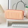 Multiunction Striped Pencil Case Water Resistant Polyester Pen Pouches Travel Cosmetics Bag For School Office Supplies