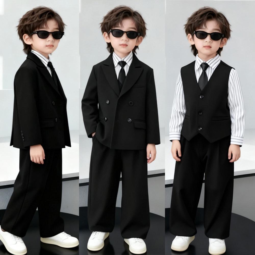 Boys' Spring Casual Suit Set - Formal Page Boy & Piano Performance Wear