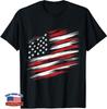 4th of July Shirts Fourth of July Patriotic American Flag T-Shirt