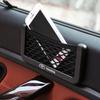 1Pcs Car Net Bag Phone Holder Storage Net Box Pocket Organizer for TRD Toyota GR Corolla Rav4 Auris Camry Yaris CHR Accessories
