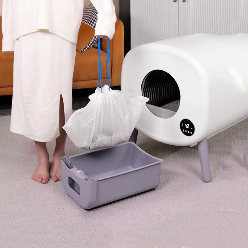 Smart Cat Litter Box Closed Toilet Large Capacity Automatic Cat Litter Box Self Cleaning Cat Bedpans Deodorizing Toilet Supplies