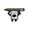 SpongeBob Cartoon Pencil-Shaped Pin Badge for Student Bags