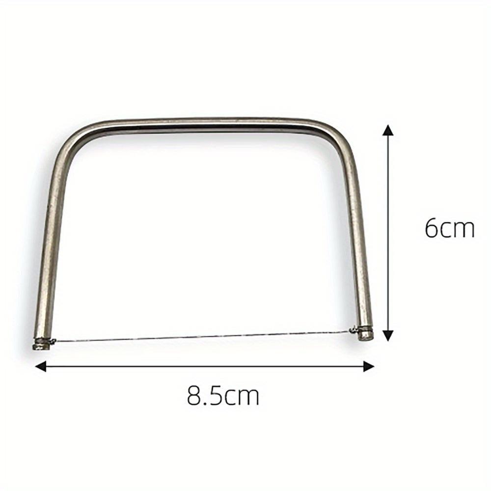 

1 шт. Креативный глиняный проволочный резак Инструмент для отрезания Нержавеющая сталь Глиняный резак U-образный слайсер Керамическая глина Полимерный инструмент для соскабливания Керамический инструмент 8.5x6CM серебряный