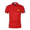 Men's Summer Polo Casual Breathable FBI Polo Shirt