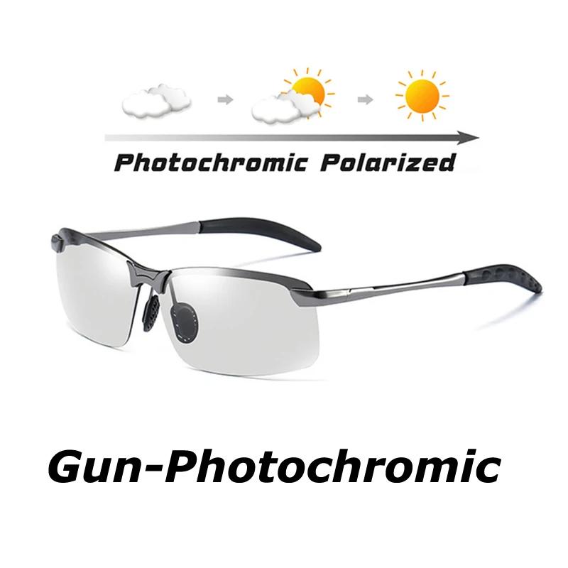 New Photosensitive Color Changing Sunglasses Outdoor Cycling Driving Fishing Night Vision Sunglasses Fashion Glasses