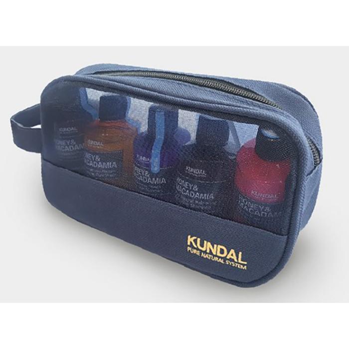 Kundal Travel Kit White Musk – 5-in-1 Hair & Body Care Essentials with Cleanser, Korean