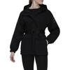 adidas Giacca con Cappuccio Sportiva da Esterno a Colore Solido Donna Giacca Nera HG8585