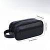 Men's Storage Bag Organizer Travel Business Trip Outdoor Toiletry Bag PU Portable Handheld Cosmetic Bag Large Capacity
