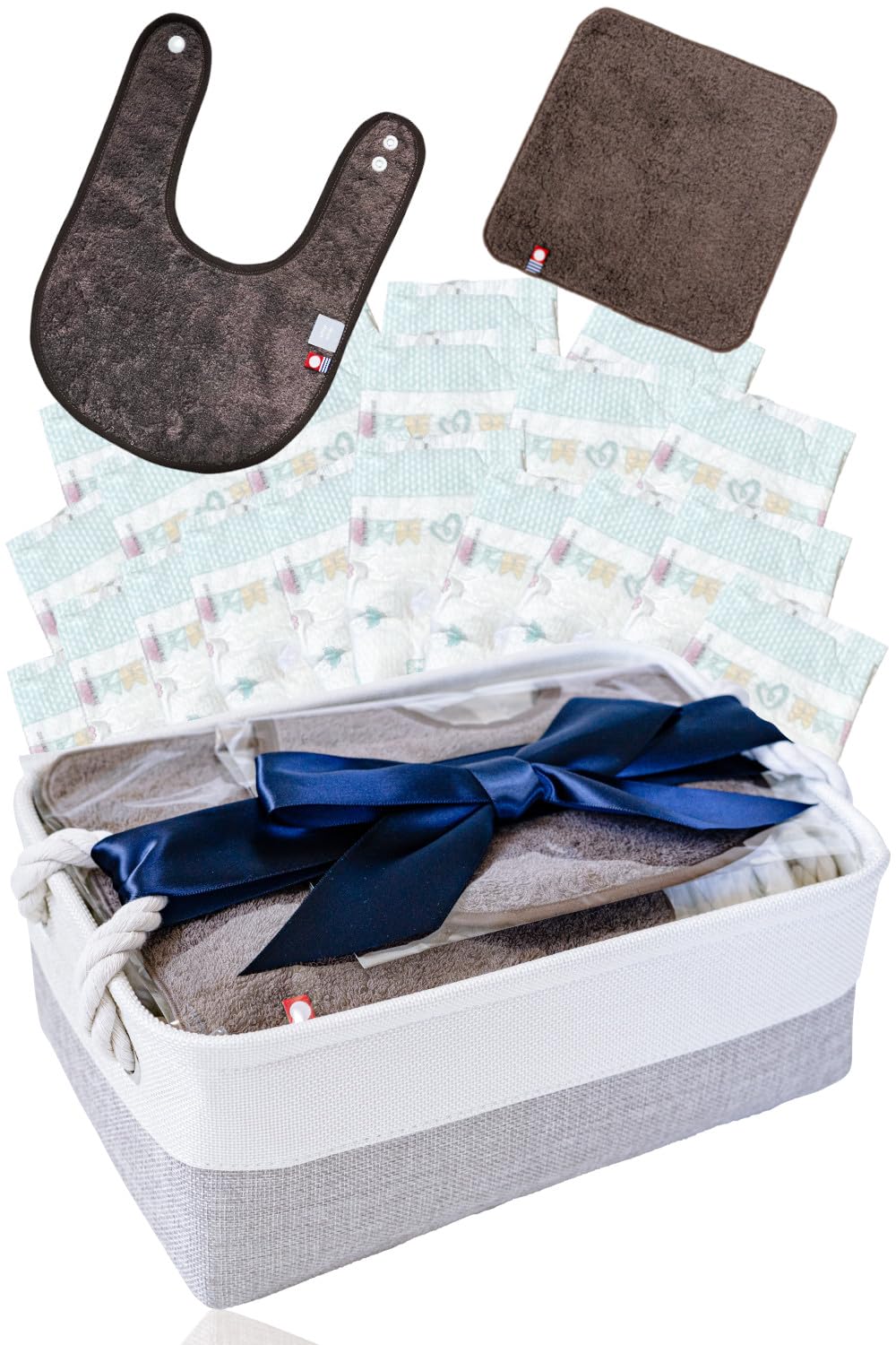 

Имабари Полотенце Випвип Торт из подгузников Набор для подарка на детский праздник для мальчиков и девочек (Грей, С.) серый