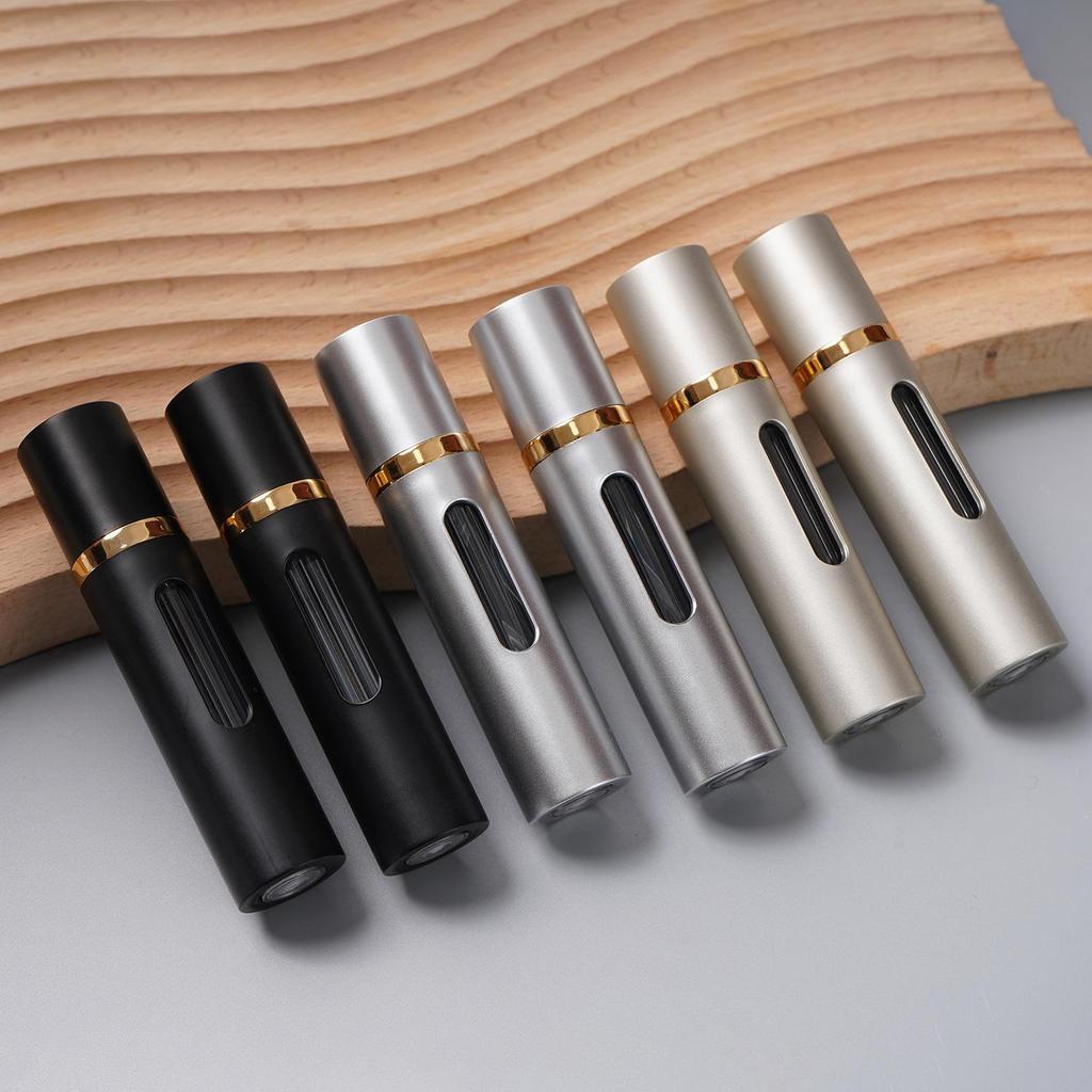8ml Bottom-Fill Windowed Toner Spray Bottle - High-End Press-Type Perfume Decanter Sample