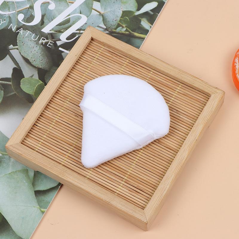 2Pcs Cosmetic Puff Triangle Velvet Mini Makeup Sponge Puffs Make Up Tools
