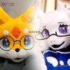Ynot 25cm Brýle Fursuit Doplňky Kigurumi Maska Jen pro Furry Základna brýlí Kig Halloween Kemono Liška Kočka Pes Králík Brýle
