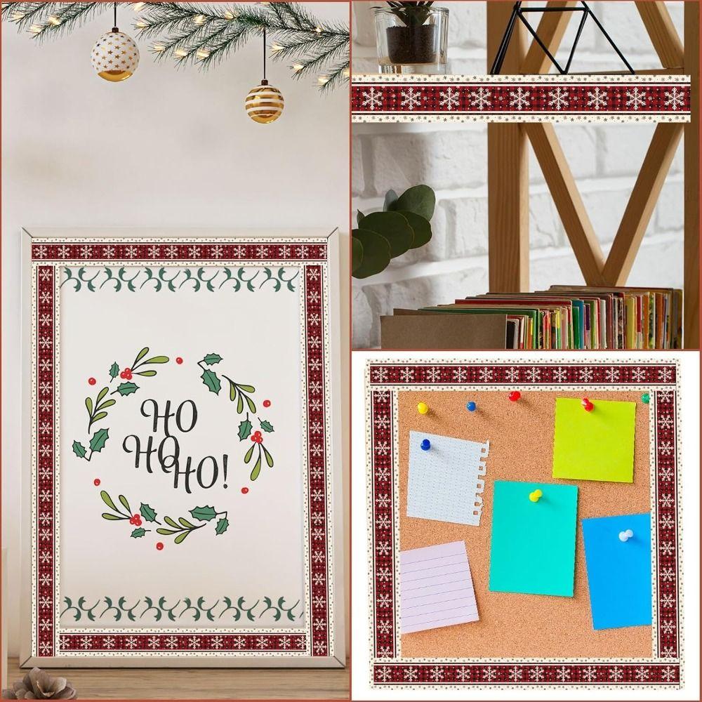 10m Border Sticker Roll Self Adhesive Christmas Border Stickers  Christmas Decorations