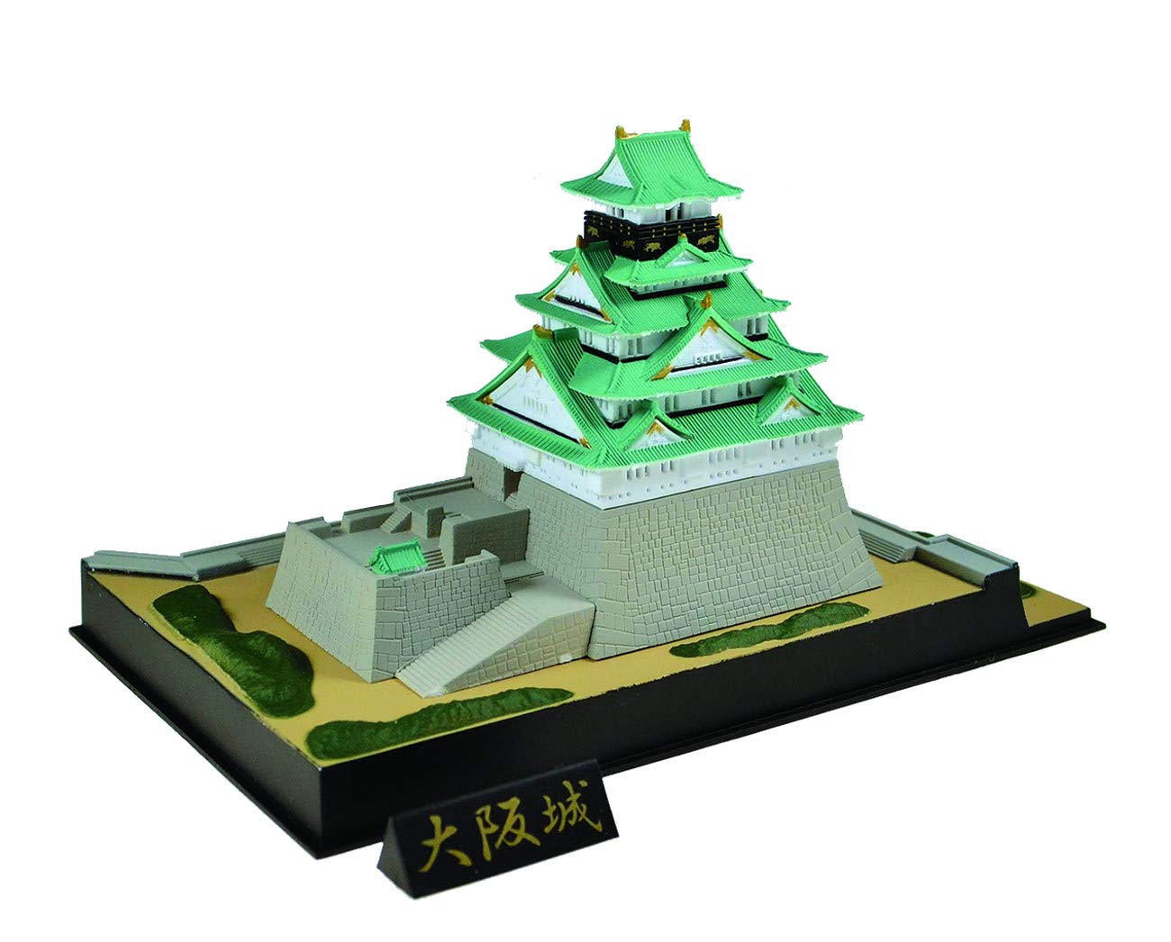 

Doyusha Easy Plastic Model Series Osaka Castle Plastic Model 1/900 Pre-painted зелёный