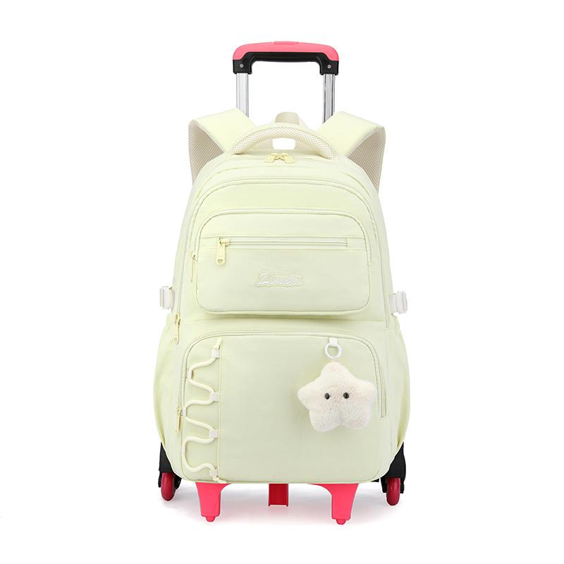 Children School Backpack  For Girls Trolley Bag With Wheels Students Backpack Kids Book Bag Rolling School Bag Wheeled Backpack