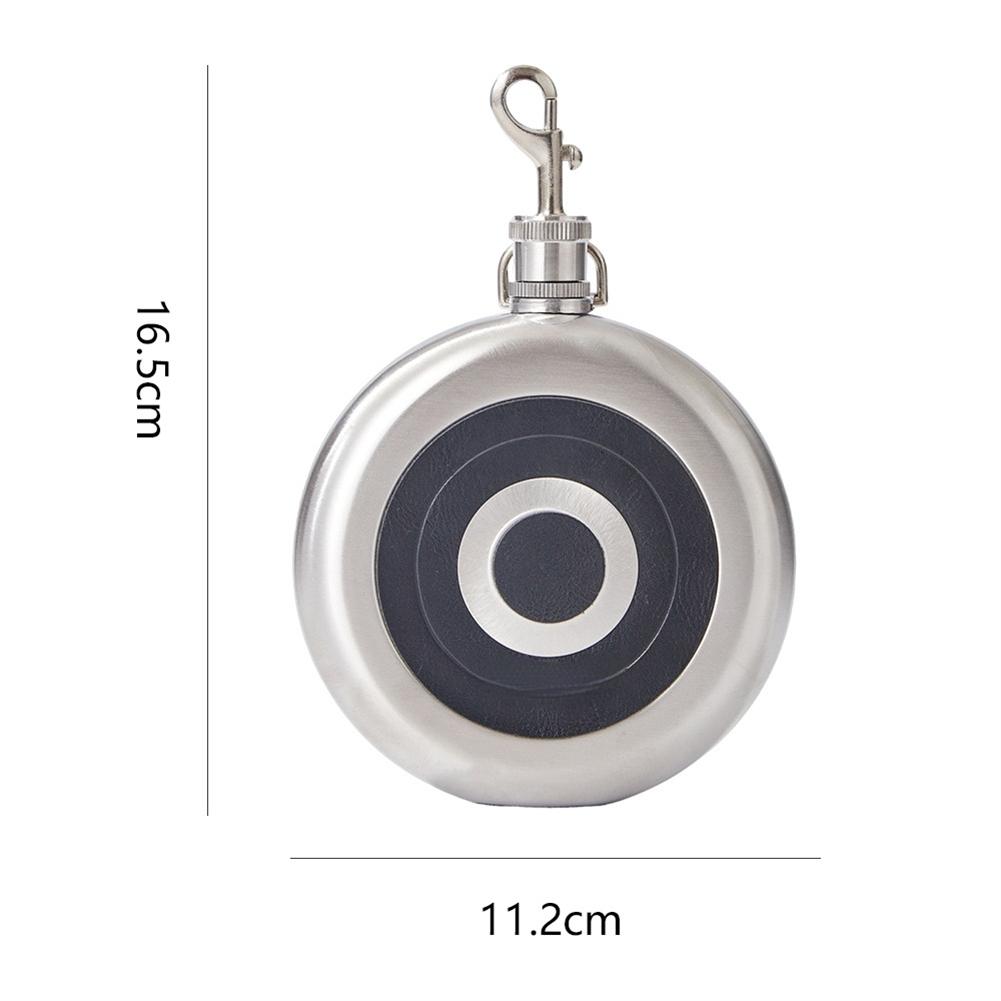 8Oz Flask Faux-Leather Wrap Flask Stainless Steel Hip Flask