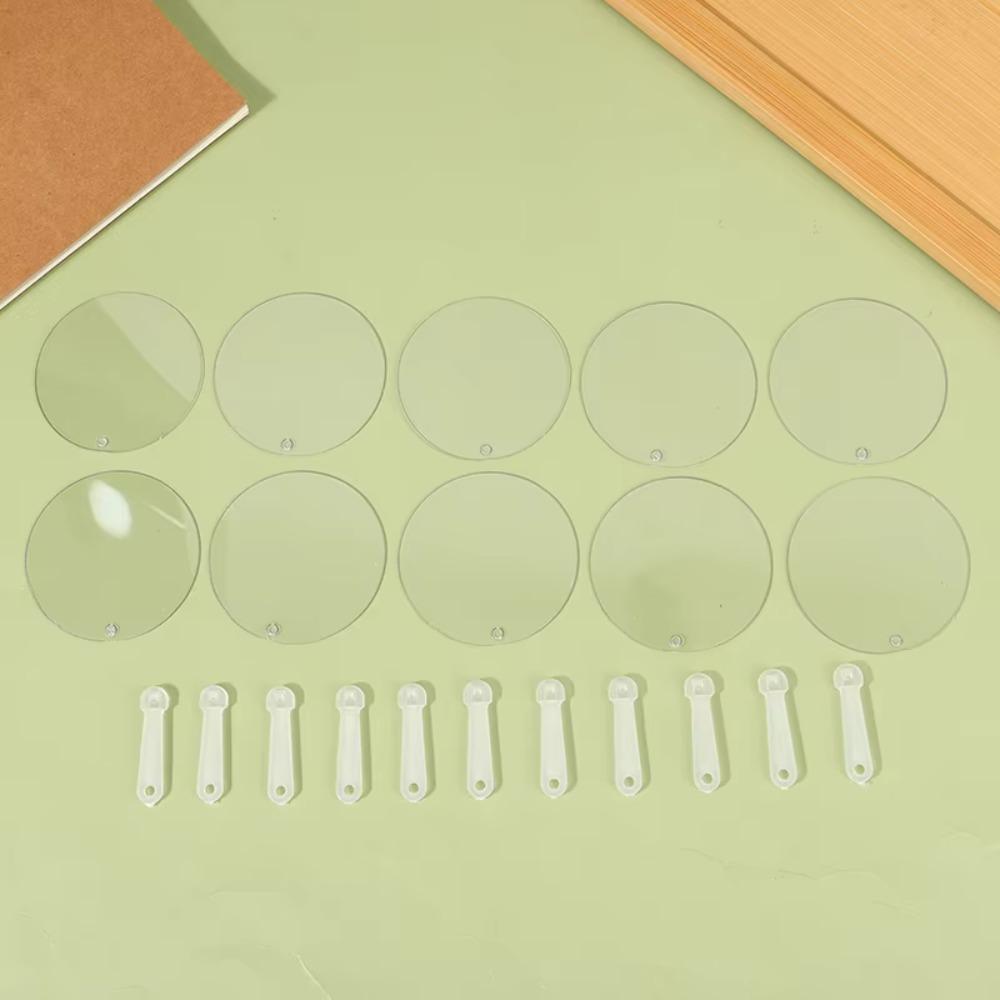 50 Stück DIY Blanko Fächer Rund/Blume/Herzförmig Kinder Kunstfächer Mini Transparentfächer Kind