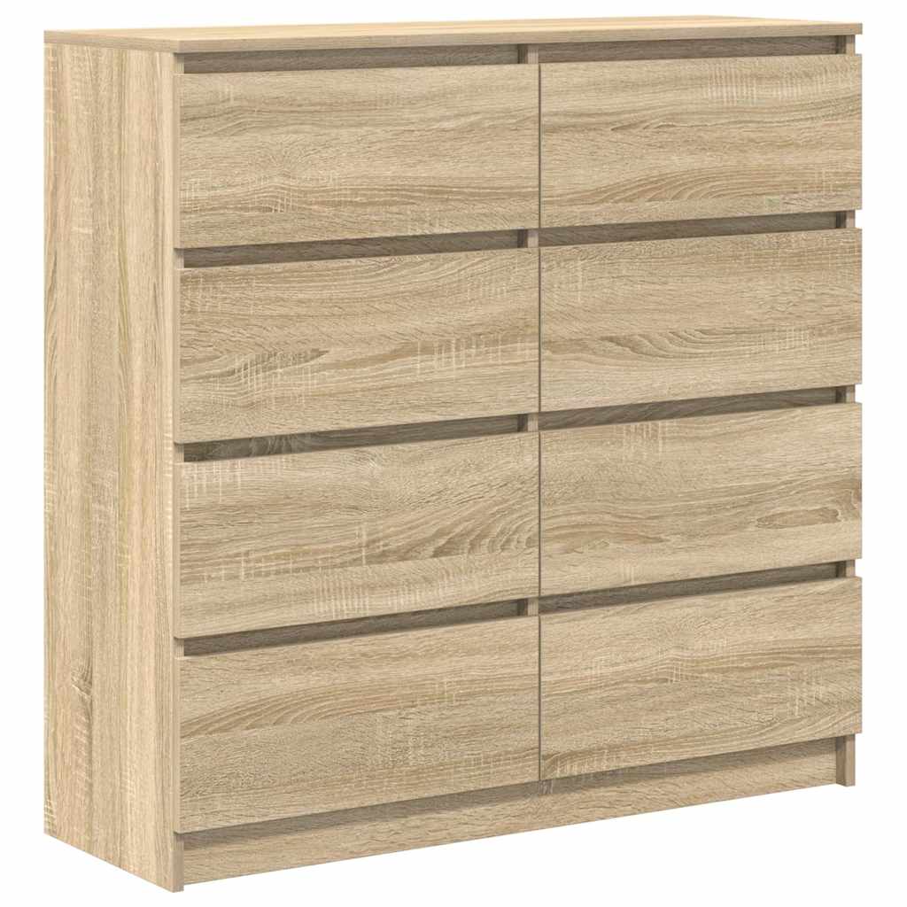 Sideboard in Sonoma Oak Finish 100 x 35 x 99 cm Engineered Wood