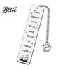 Creative Cat Bookmark Cute Bookmark Funny Metal Page Marker with Stainless Steel Quotes